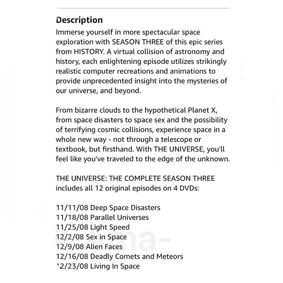 History, The Universe Season Three, 4 DVDs - Picture 3 of 11
